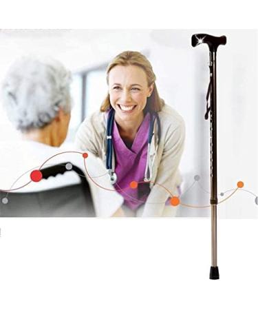 SilteD Canes Walking Stick Practical Telescopic Adjustable Walking Stick Aluminum Alloy Canes Light Crutchs Non-Slip Walking Multifunctional Walker Brown 68-92Cm Mountaineer  - Buy Online on GoSupps.com