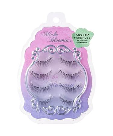 Miche Bloomin' 3D Eyelashes No. 02 Pure Nude 4 Pairs 4 Pair (Pack of 1)