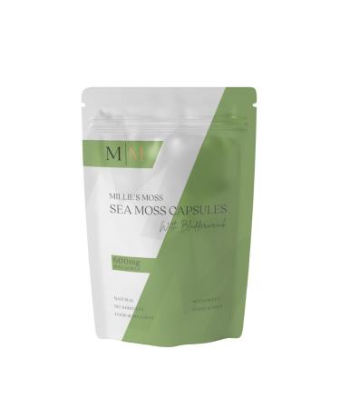 MORG Organic Sea Moss Capsules | 60 Vegan Friendly Capsules | Thyroid Supplement | Caribbean Sourced | Raw Sea Moss Powder | Irish Moss | Immune Support | (Sea Moss & Bladderwrack)