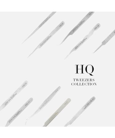 JOVISA HQ-18 Mega Volume & 3D 6D Mink Eyelash Extension Tweezers | Stainless Steel Straight Angled Tip False Eyelash Supplies | 13cm/18.3g - Buy Online on GoSupps.com