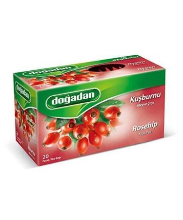 Dogadan Rosehip Fruit Tea Kusburnu Meyve Cay 20 Tea Bags - Buy Online on GoSupps.com