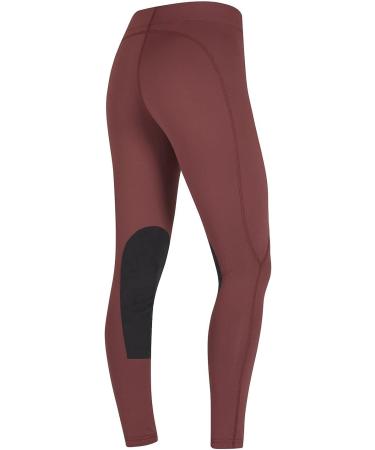 Kerrits Flow Rise Knee Patch Performance Tight - Small Mahogany - Buy Online on GoSupps.com