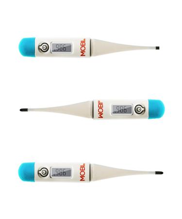 MOBI Digital Health Thermometer Oral Underarm & Rectal Thermometer for Adults Oral Thermometer for Fever Rectum Armpit Reading Thermometer for Baby Kids and Adult 3 Pack 3-Pack