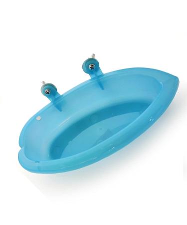NA Bird Bath Tub Plastic Bird Bath Toy Bird Cage Accessories Food Feeder for Pet Parrot Parakeet Cockatiel