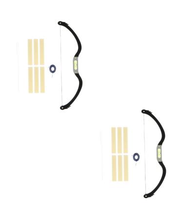 FOMIYES 2pcs Bow Eyebrow Ruler Eyebrow Positioning Ruler Measuring Tool Stainless Steel Eyebrow Trimming