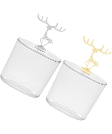 Exceart 8-Piece Cosmetic Storage Box | Dental Container & Dispenser | Plastic Canister with Lid | Bathroom Essentials & Cotton Swab Holder - Buy Online on GoSupps.com