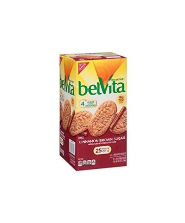 belVita Cinnamon Brown Sugar Breakfast Biscuits (4 per pk., 25 pks.)
