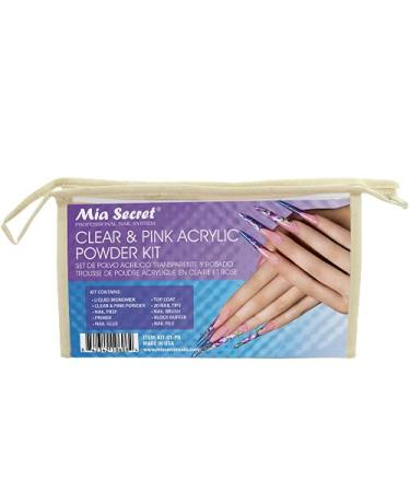 Mia Secret Acrylic Nail Kit for Beginners - Pink and Clear Powder Set - Complete Starter Kit for Acrylic Nails - Buy Online on GoSupps.com
