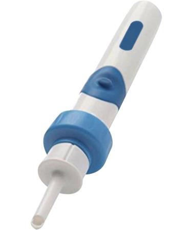Cordless Safe Vacuum Ear Wax Remover | Painless & Vibration-Free | Spiral Ear-Cleaning Device | Blue - Buy Online on GoSupps.com