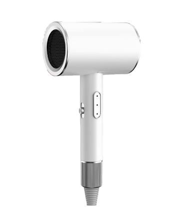 Professional Ionic Salon Hair Dryer 2000W Lightweight Negative Ionic Hair Blow Dryer Ion Quiet Hair Dryer Hair Dryer for Travel Home (Color : White)