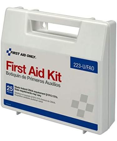 First Aid Only 223-U 25 Person Bulk First Aid Kit - 106-Piece - White - Compact and Comprehensive - Buy Online on GoSupps.com