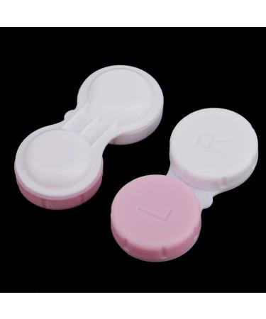 Sharplace Travel Lens Case Box - 10 Set Pink Non-Transparent Holder for Contact Lenses - Ideal for Travel & Storage - Buy Online on GoSupps.com