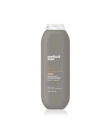 Method Shampooing 2 en 1 pour homme + apr s-shampooing c dre + cypr s sans paraben et phtalate 14 ml (lot de 1)