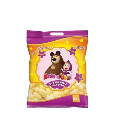 Sweet Corn Sticks "Masha and the Bear" with Sweet Flavour 160g (Pack of 3) | " " 160