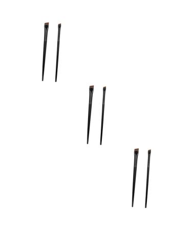 minkissy 9 Sets Eyeliner Brush Makeup Brush Flat Eyebrow Brush Multi-function Eyebrow Brush Eyebrow Brush Spoolie Ear Piercing Kit Multifunctional Eyebrow Brush Miss Eyes Clothing Set Wood