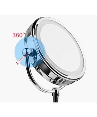 Mia Beauty Vanity Mirror 10X/1X Magnification Double-Sided Cordless Led Lighted Beautiful Polished Chrome Finish 11.5 Inches High For Women Hair Stylists Cosmetologists 1Pc - Buy Online on GoSupps.com