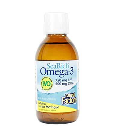 Natural Factors SeaRich Omega-3 Delicious Lemon Meringue 6.76 fl oz (200 ml)