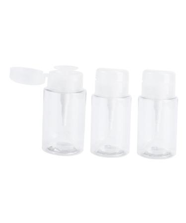 Beatifufu Travel Makeup Remover Bottle Set 3 Pump Bottles 160ml Capacity Leakproof and Easy to Use