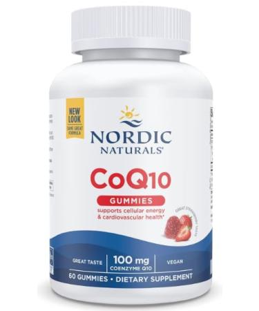 Nordic's CoQ10 Gummies 100 mg Vegan Strawberry 60 Gummies