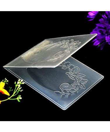 Kwan Crafts Flowers Leaves Oval Frame Plastic Embossing Folder - 10.5x14.5cm for Card Making & Scrapbooking - Buy Online on GoSupps.com
