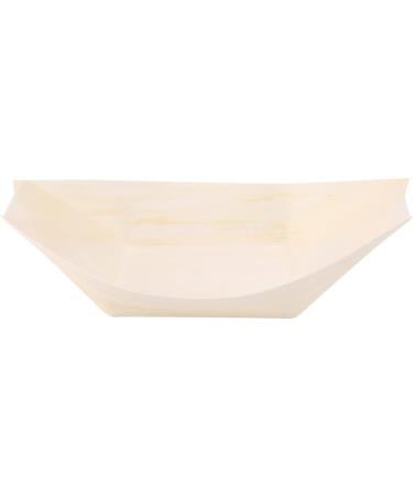 Floahazz 50x Finger Food - Bowls Boat Biodegradable Wood 11 cm x 6.5 cm - Buy Online on GoSupps.com