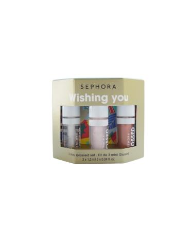SEPHORA Collection Mini Wishing You Glossed Lip Gloss Gift Set:: 01 Boss 07 Lover and 120 Fly