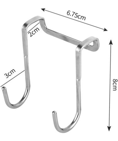 Alipis 4pcs Hook Wall Mount Coat Mounted Hooks Door Hanging Hook Wall Hanging Stainless Steel - Buy Online on GoSupps.com