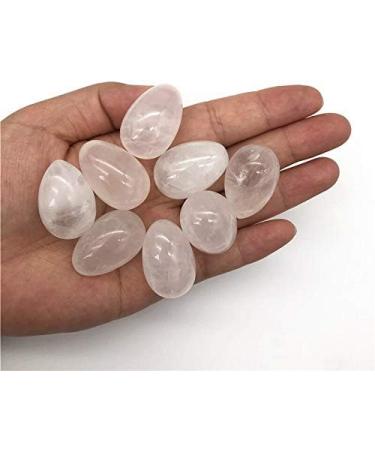 1pc Natural White Quartz Crystal Egg Shaped Stones Polished Clear Quartz Eggs Natural Stones and Crystals Stone Mineral Specimen - Buy Online on GoSupps.com