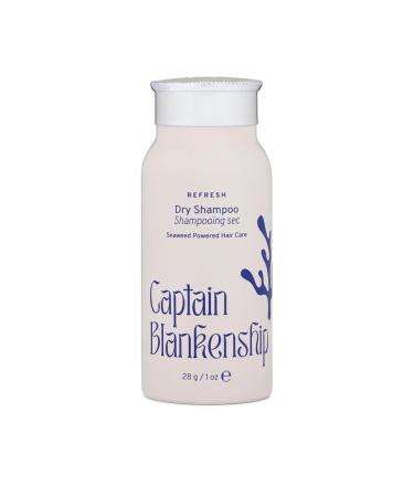 Captain Blankenship Refresh Dry Shampoo Powder Absorbs Oil and Boosts Volume All Natural Cruelty Free Organic Ingredients Non-Aerosol 1.2 oz Powder Sprayer in Aluminum Bottle