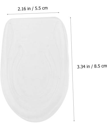 Beaupretty Silicone Heightening Insoles - Invisible Shoe Inserts for Extra Comfort & Height | 2 Pairs of Transparent Half Pads (8.5X5.5CM) - Ideal for Boots & Everyday Wear - Buy Online on GoSupps.com