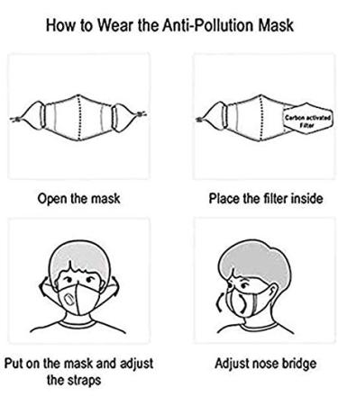 10 Pcs Kids PM 2.5 Activated Carbon Face Mask Filters - Replaceable 5-Layer Filter Paper for Children's Masks - USA Stock - Buy Online on GoSupps.com