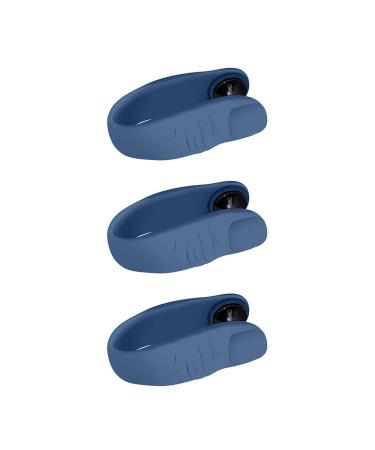 Finger Acupressure Clip for Relieving Headaches Anxiety and Stress Adjustable (Big Thumb Blue)
