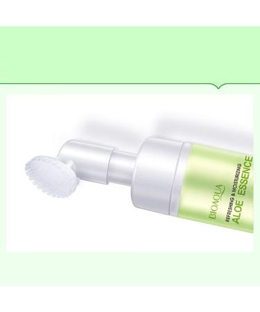 BIOAQUA Aloe Vera Massage Cleanser Facial Foam Cleaning Essence Refreshing Moisturizing Face Skin 120ml / 4.06fl.oz - Buy Online on GoSupps.com