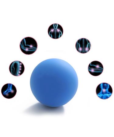 Verdant Touch Yoga Massage Ball Massage Ball Yoga Fascia Foot Massager Rubber Round Ball for Muscle Relaxation All Ages Blue