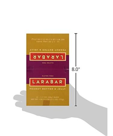 Larabar Peanut Butter & Jelly Bars - Gluten Free Vegan, 16 Ct, 1.7 oz | Healthy Snack - Buy Online on GoSupps.com