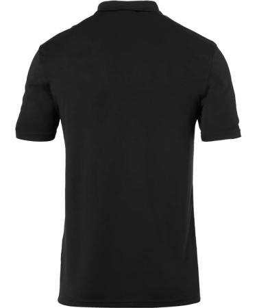 uhlsport Unisex Kids Stream 22 Polo - Black/Fluo Orange | Premium Kids Polo for Soccer & Sports | International Shipping Available - Buy Online on GoSupps.com