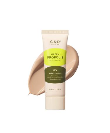 CKD: Green Propolis All Recovery Sun cream SPF 50 PA++++ 40ml: BB cream+ Sun cream Red Blemish Fomula 39.8% of green Propolis extract