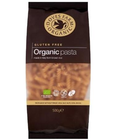 Doves Farm | Organic Brown Rice Fusilli | 6 X 500G - Buy Online on GoSupps.com