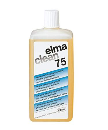 ELMA Clean 75 - Cleans appliances, parts and jewellery - Highly illuminates coloured metals - Easy to use - 1000 ml bottle - C4610902