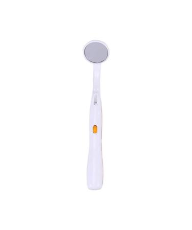 Healifty dental mirror with light 1PC - anti -fitting dental mirror for teeth toothing with LED light mouth mirror dentist orange tool (orange)