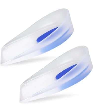 Heel Cushion Pads - Silicone Shock Absorption Thick Protectors for Men | Achilles Treatment & Cracked Heels - Small Transparent - Buy Online on GoSupps.com