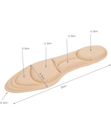 Beaupretty 2pcs Absorption Pad Insoles for Plantar Shoe Filler Orthotic Shoe Insoles Women Insoles for Shoes Absorption Insoles Shoe Insert Breathable Insert Pad Full Pad Sponge 5d As Shownx2pcs mediumx2pcs - Buy Online on GoSupps.com