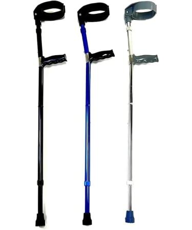GHFTCCF Adult Crutches Medical Elbow Crutch Folding Aluminum Crutch Height Adjustable Telescopic Forearm Crutch Walking Crutch for Adult Youth Convenient Silver - Buy Online on GoSupps.com