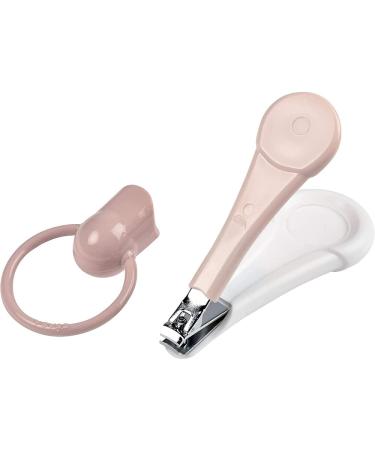 Beaba - Nail Clippers for Babies and Children - Nail care and manicure - Large Ergonomic Handle - Pink Pink Single