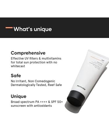  AOZA Light SPF 50 sunscreen no white cast broad spectrum PA++++ safe for acne for men and women 50g - Buy Online on GoSupps.com
