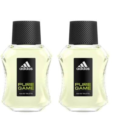 adidas Pure Game Eau De Toilette Spray for Men 1.7 fl oz (Pack of 2) 1.70 Fl Oz (Pack of 2) Eau De Toilette