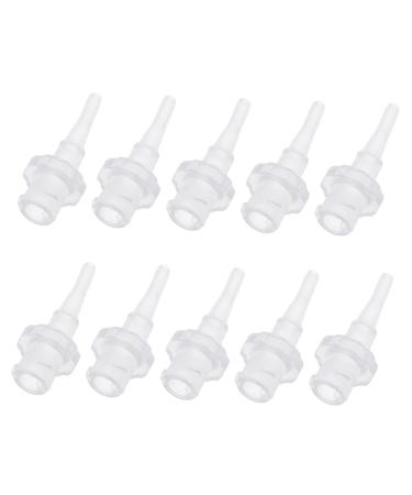 TOVINANNA 10pcs Disposable Ear Washer Tips Safe Ear Cleaning Tool for All Smooth Design Convenient for Family Use Compatible Wax Bottle