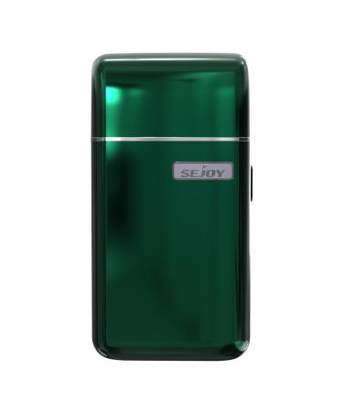 Sejoy Portable Electric Razor for Men with Toothed & Mesh Blades Magnetic Adsorption Head Dynamic Ribbon LED IPX7 Mini Electric Foil Shaver for Men Jungle
