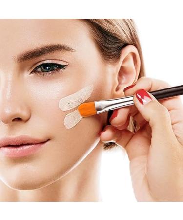 Extra Flat Round Eyebrow Concealer Brush | E32 Flat Makeup & Brow Brush for Flawless Application - Buy Online on GoSupps.com