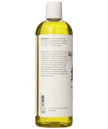 Now Foods Solutions Lavender Almond Massage Oil 16 fl oz - Relaxing Aromatherapy - Buy Online on GoSupps.com